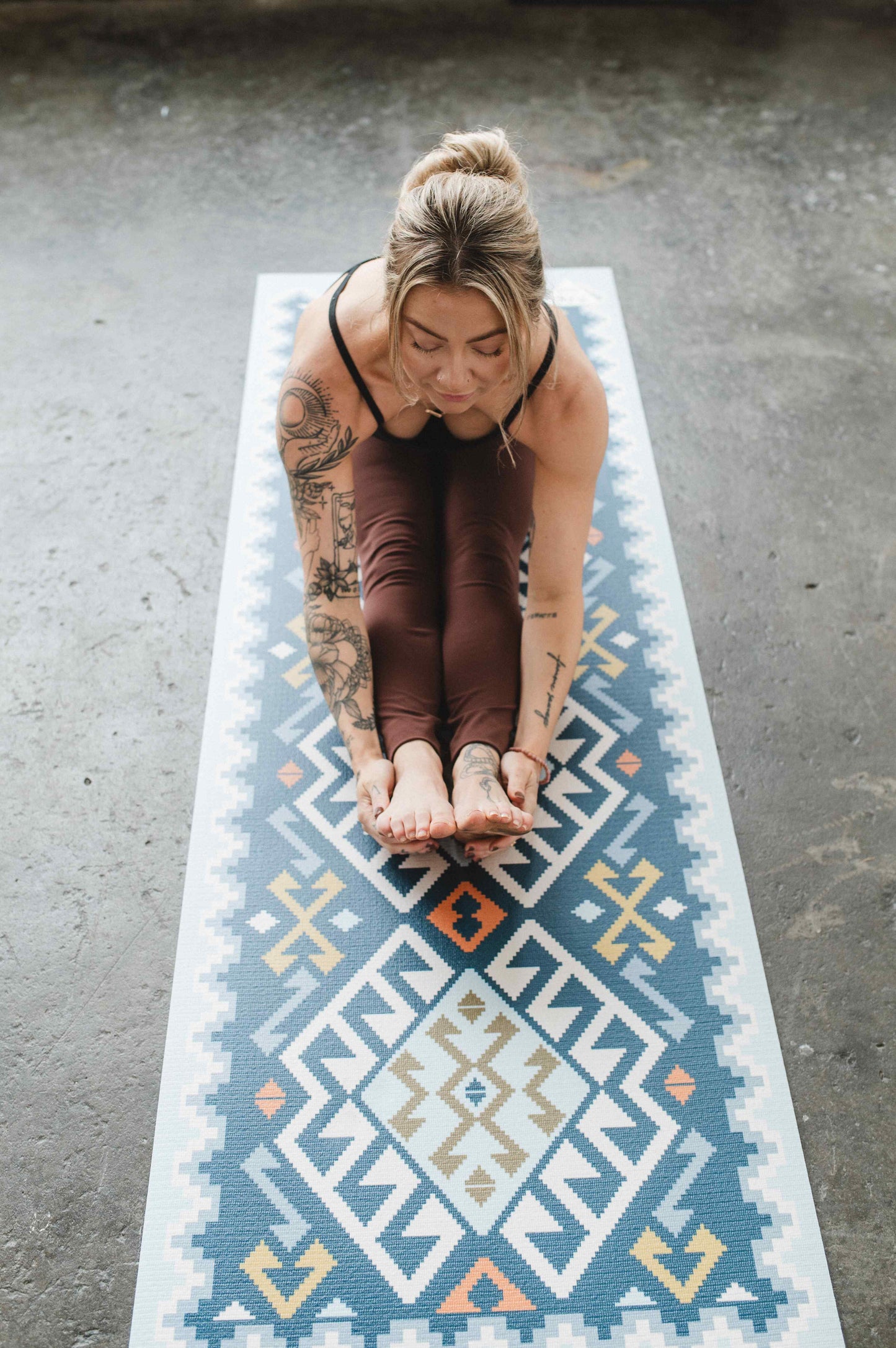 Yoga Mat | 6mm Thick | Blue | Non-Slip | Eco Friendly | Yune Yoga | Moab River