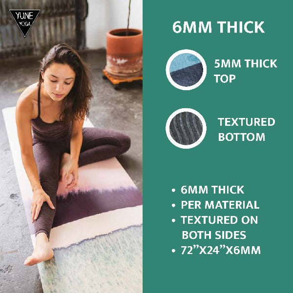 Teton Valley Eco Yoga Mat – 6mm Non-Slip, Cushioned, Latex-Free | Yune Yoga