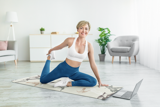Yoga Mat | 6mm Thick | Tan | Non-Slip | Eco Friendly | Yune Yoga | Flint